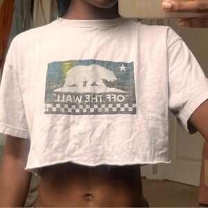 Off the wall crop top
